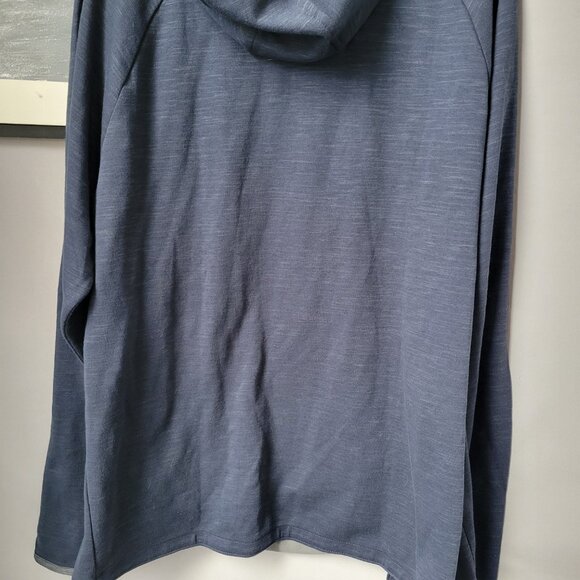 NEW L.L. Bean Explorer Pullover Hooded Sweatshirt Carbon Navy Blue XL - Picture 10 of 15